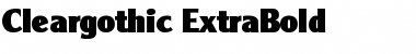 Download Cleargothic-ExtraBold Regular Font Title Preview