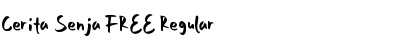 Download Cerita Senja FREE Regular Font Title Preview