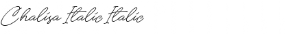 Download Chalisa Italic Italic Font Title Preview