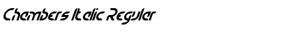 Download Chambers Italic Regular Font Title Preview