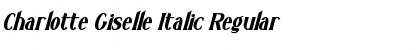 Download Charlotte Giselle Italic Regular Font Title Preview