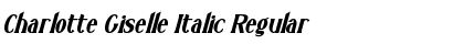 Download Charlotte Giselle Italic Regular Font Title Preview