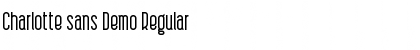 Download Charlotte sans Demo Regular Font Title Preview