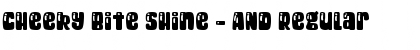 Download Cheeky Bite Shine - AND Regular Font Title Preview
