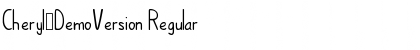 Download Cheryl_DemoVersion Regular Font Title Preview