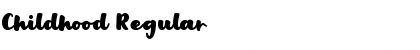 Download Childhood Regular Font Title Preview