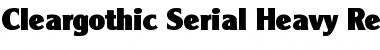 Download Cleargothic-Serial-Heavy Regular Font Title Preview