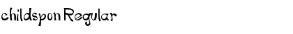 Download childspon Regular Font Title Preview