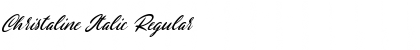 Download Christaline Italic Regular Font Title Preview