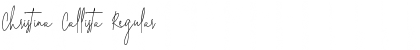 Download Christina Callista Regular Font Title Preview