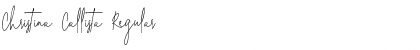 Download Christina Callista Regular Font Title Preview