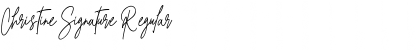 Download Christine Signature Regular Font Title Preview