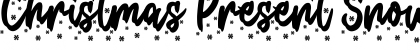 Download Christmas Present Snow Regular Font Title Preview