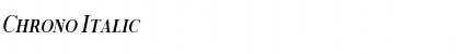 Download Chrono Italic Font Title Preview