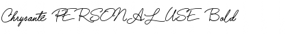 Download Chrysante PERSONAL USE Bold Font Title Preview
