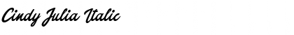 Download Cindy Julia Italic Font Title Preview