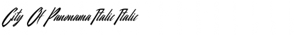 Download City Of Panonama Italic Italic Font Title Preview