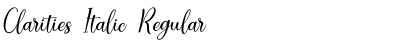Download Clarities Italic Regular Font Title Preview