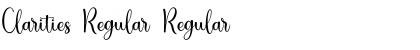 Download Clarities Regular Regular Font Title Preview