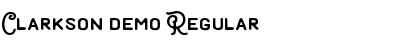 Download Clarkson demo Regular Font Title Preview