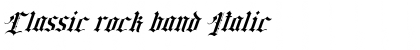 Download Classic rock band Italic Font Title Preview