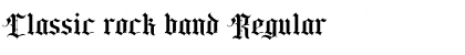 Download Classic rock band Regular Font Title Preview