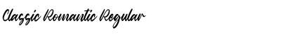 Download Classic Romantic Regular Font Title Preview