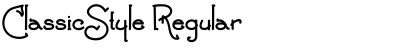 Download ClassicStyle Regular Font Title Preview