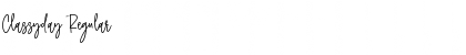 Download Classyday Regular Font Title Preview