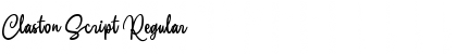 Download Claston Script Regular Font Title Preview