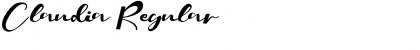 Download Claudia Regular Font Title Preview