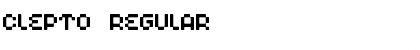 Download Clepto Regular Font Title Preview