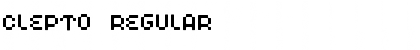 Download Clepto Regular Font Title Preview