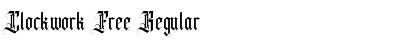 Download Clockwork Free Regular Font Title Preview