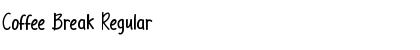 Download Coffee Break Regular Font Title Preview