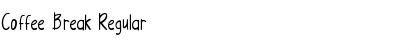 Download Coffee Break Regular Font Title Preview