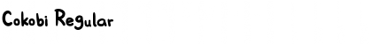 Download Cokobi Regular Font Title Preview