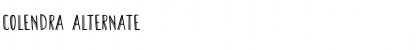 Download Colendra Alternate Font Title Preview