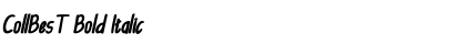 Download CollBesT Bold Italic Font Title Preview