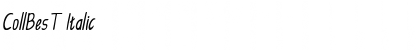 Download CollBesT Italic Font Title Preview