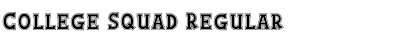 Download College Squad Regular Font Title Preview