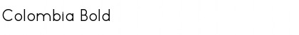 Download Colombia Bold Font Title Preview