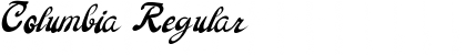 Download Columbia Regular Font Title Preview