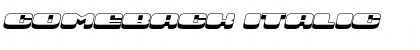 Download Comeback Italic Font Title Preview