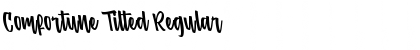 Download Comfortune Tilted Regular Font Title Preview