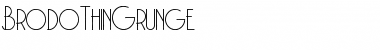 Download Brodo thin grunge Regular Font Title Preview