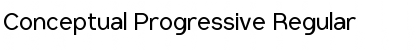 Download Conceptual Progressive Regular Font Title Preview