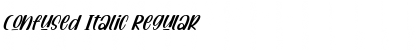 Download Confused Italic Regular Font Title Preview