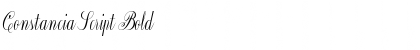 Download Constancia Script Bold Font Title Preview