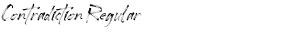 Download Contradiction Regular Font Title Preview